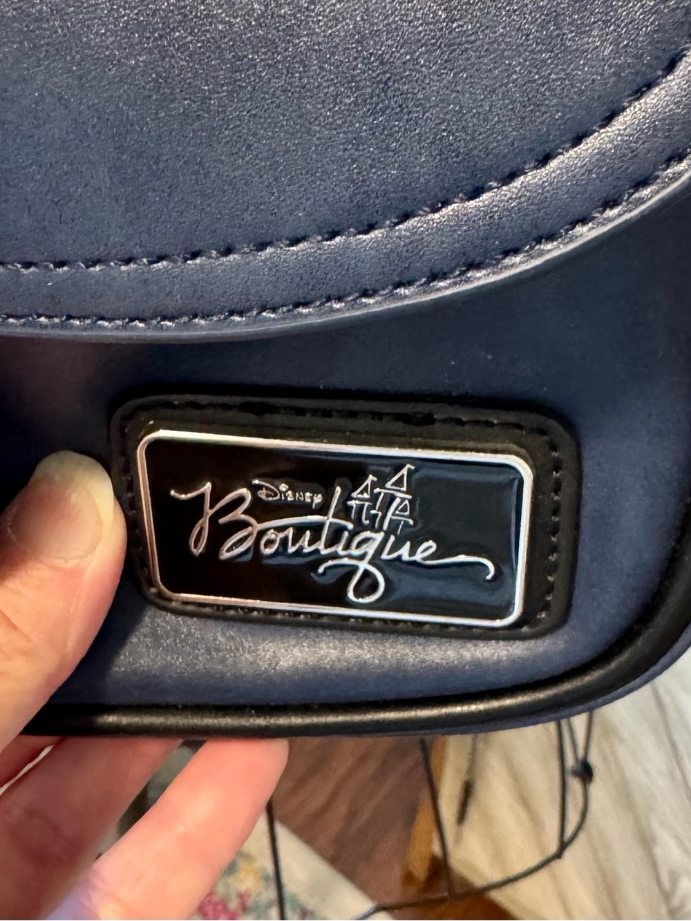 Disney Boutique Navy Embroidered Mickey & Minne Backback - Picture 4 of 15